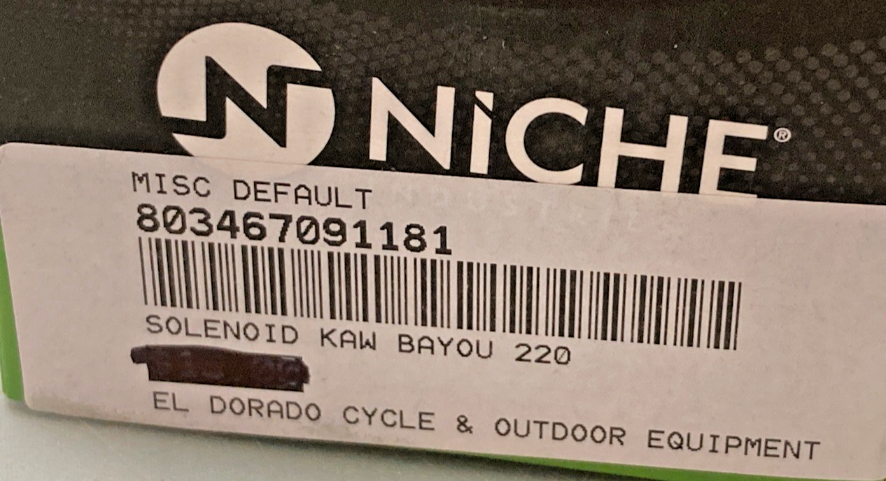 NEW GENUINE NICHE C-SSL-0015 STARTER SOLENOID RELAY SWITCH FOR KAWASAKI