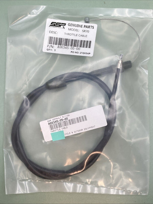NEW GENUINE SSR A00345-05-00 THROTTLE CABLE