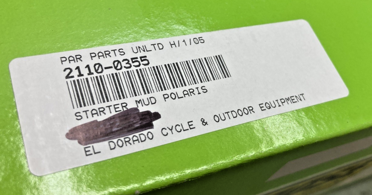NEW GENUINE MOOSE UTILITY DIVISION 2110-0355 STARTER MOTOR FOR POLARIS
