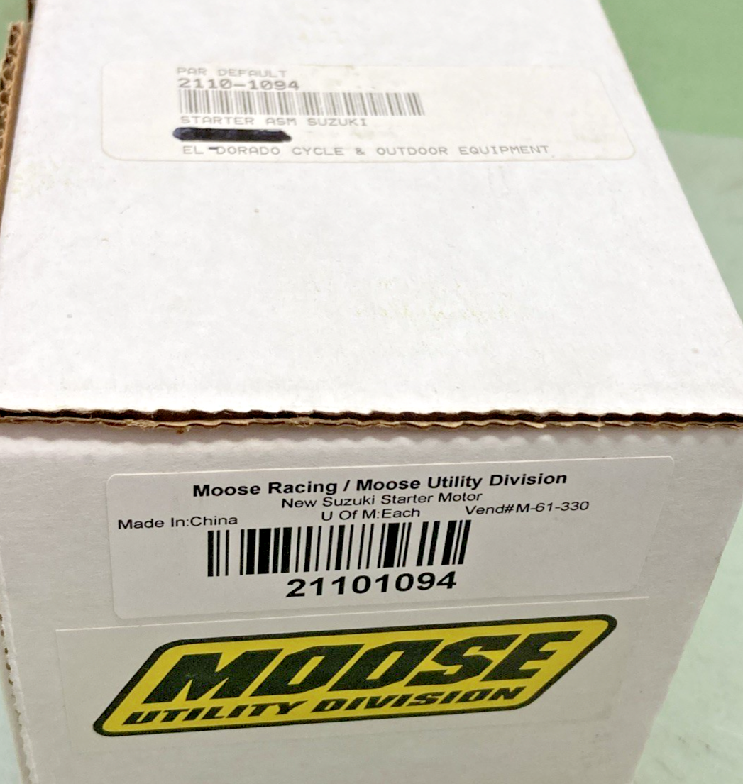 NEW GENUINE MOOSE UTILITY DIVISION 2110-1094 STARTER MOTOR FOR SUZUKI