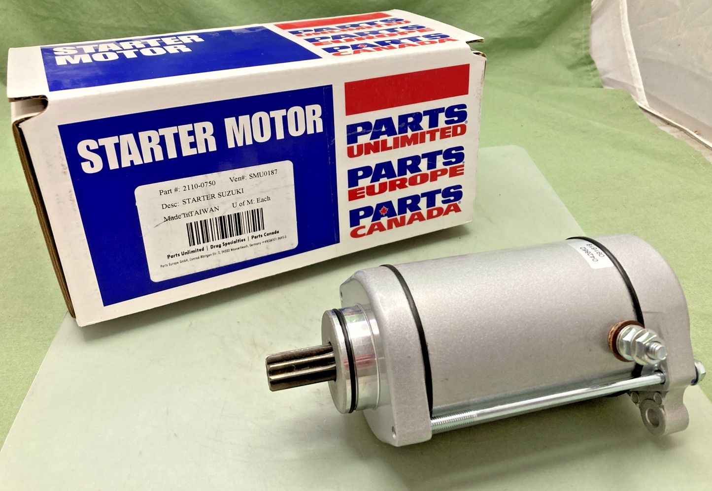 NEW GENUINE PARTS UNLIMITED 2110-0750 STARTER MOTOR FOR SUZUKI