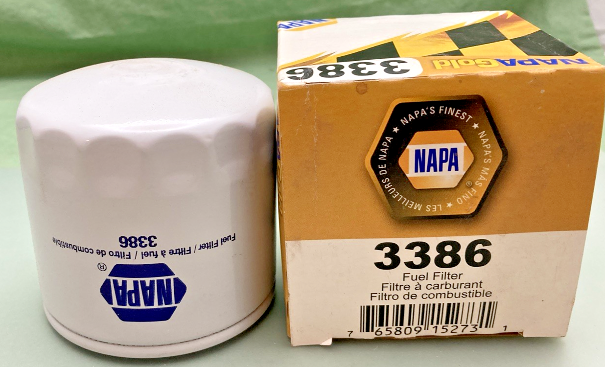 NEW GENUINE NAPA 3386 GOLD FUEL FILTER