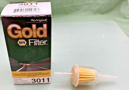 NEW GENUINE NAPA 3011 GOLD FUEL FILTER
