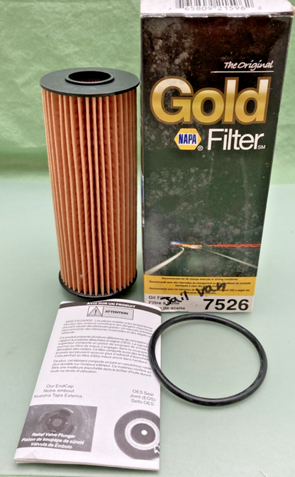 NEW GENUINE NAPA 7526 GOLD OIL FILTER