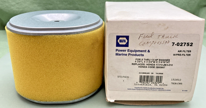 NEW GENUINE NAPA 7-02752 PRIME LINE AIR FILTER, 4-3/8"L x 3-3/4"W x 3-9/16"H