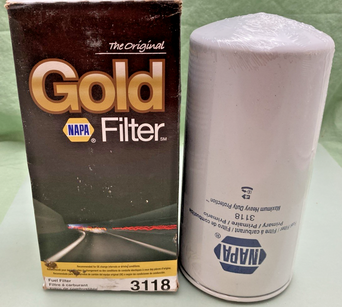 NEW GENUINE NAPA 3118 GOLD FUEL FILTER