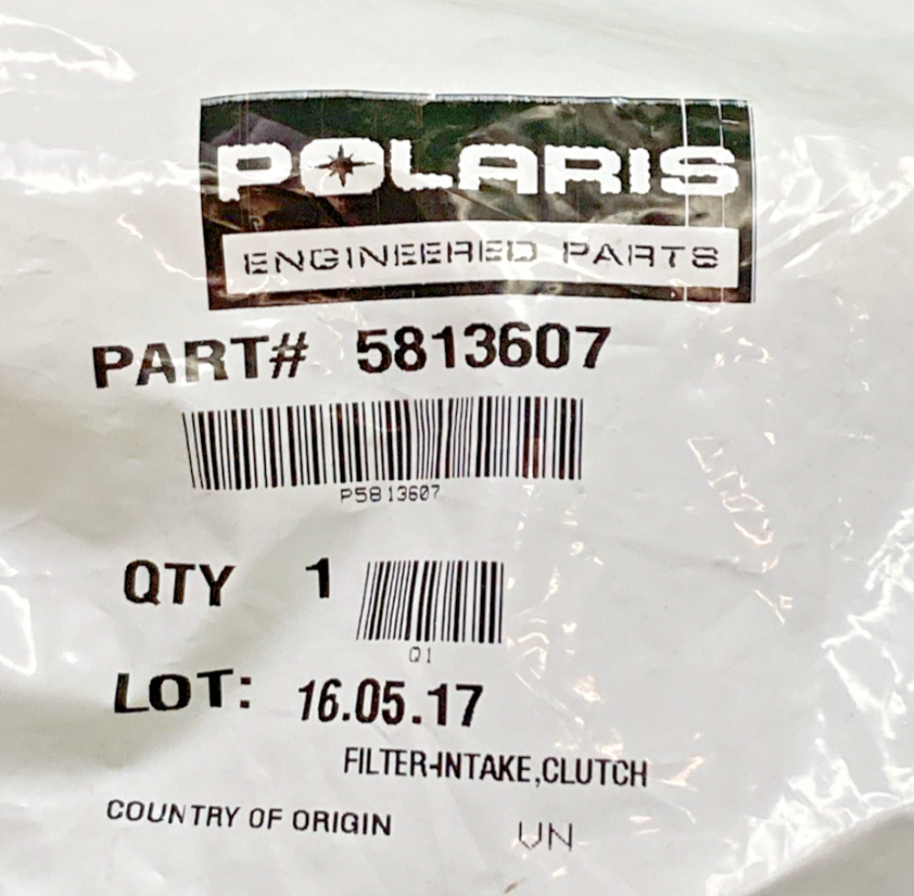 NEW GENUINE POLARIS 5813607 CLUTCH INTAKE FILTER