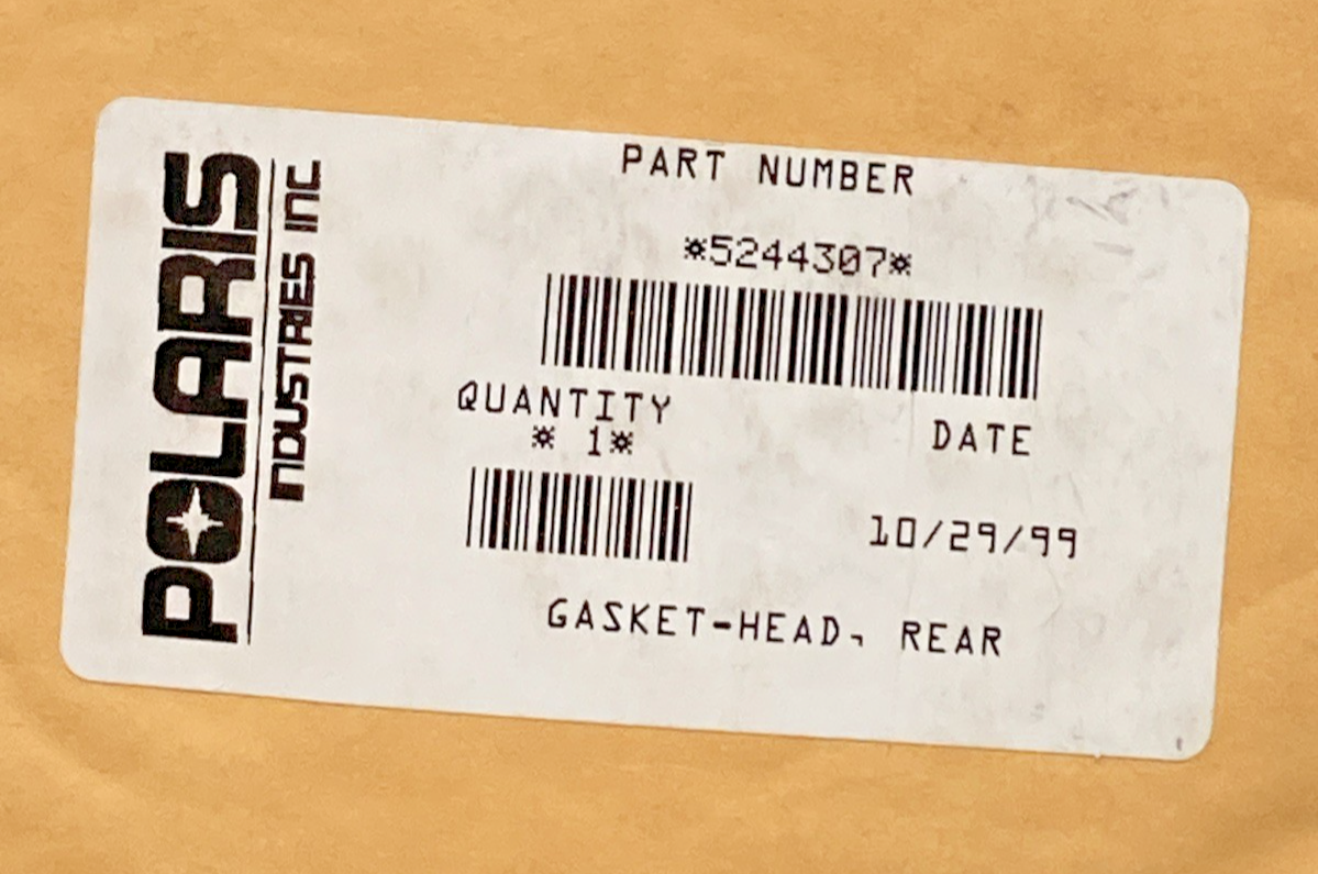 NEW GENUINE POLARIS 5244307 REAR GASKET HEAD