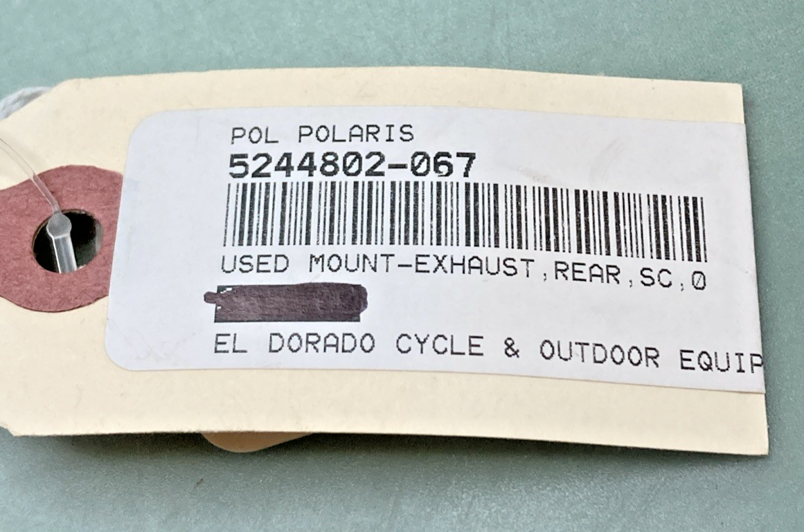 REPLACES POLARIS 5244802-067 EXHAUST HEADER PIPE MOUNT BRACKET REAR