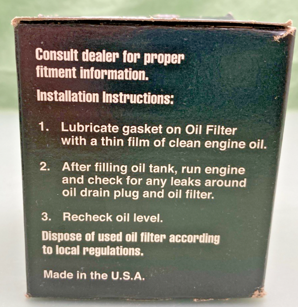 NEW GENUINE BUELL 63806-00Y BLACK OIL FILTER