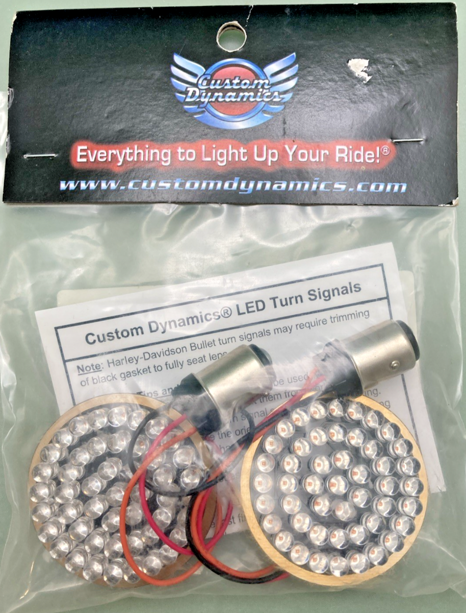 NEW GENUINE CUSTON DYNAMICS 2060-0271 LED TURN SIGNAL INSERTS