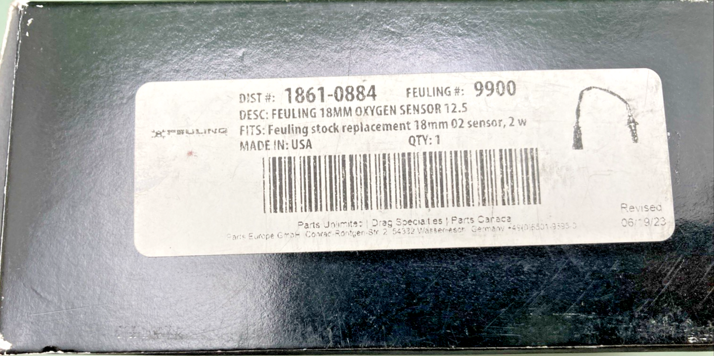 NEW GENUINE FEULING 1861-0884 FEULING OIL PUMP CORP, SENSOR OXYGEN