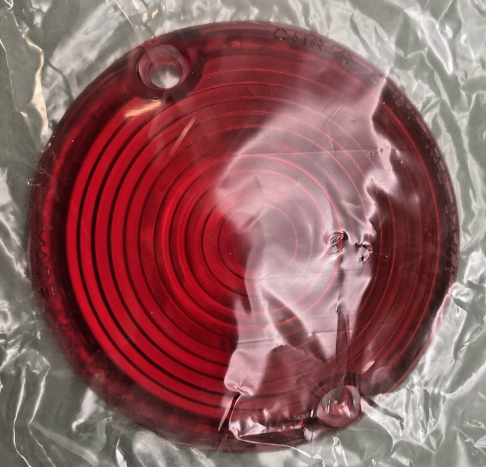 NEW GENUINE CHRIS PRODUCTS CH-8395R FLAT LENS TURN SIGNAL-DOUBLE FILAMENT/RED