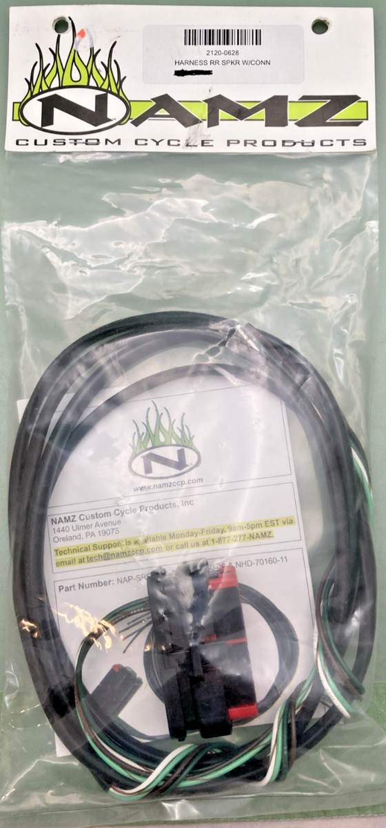 NEW GENUINE NAMZ 2120-0628/NAP-SRRS-01 HARNESS RR SPKR W/CONN