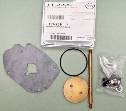 NEW GENUINE S&S CYCLE 11-2906/DS-289111 REBUILD KIT, CARBURETOR, BODY, SUPER E