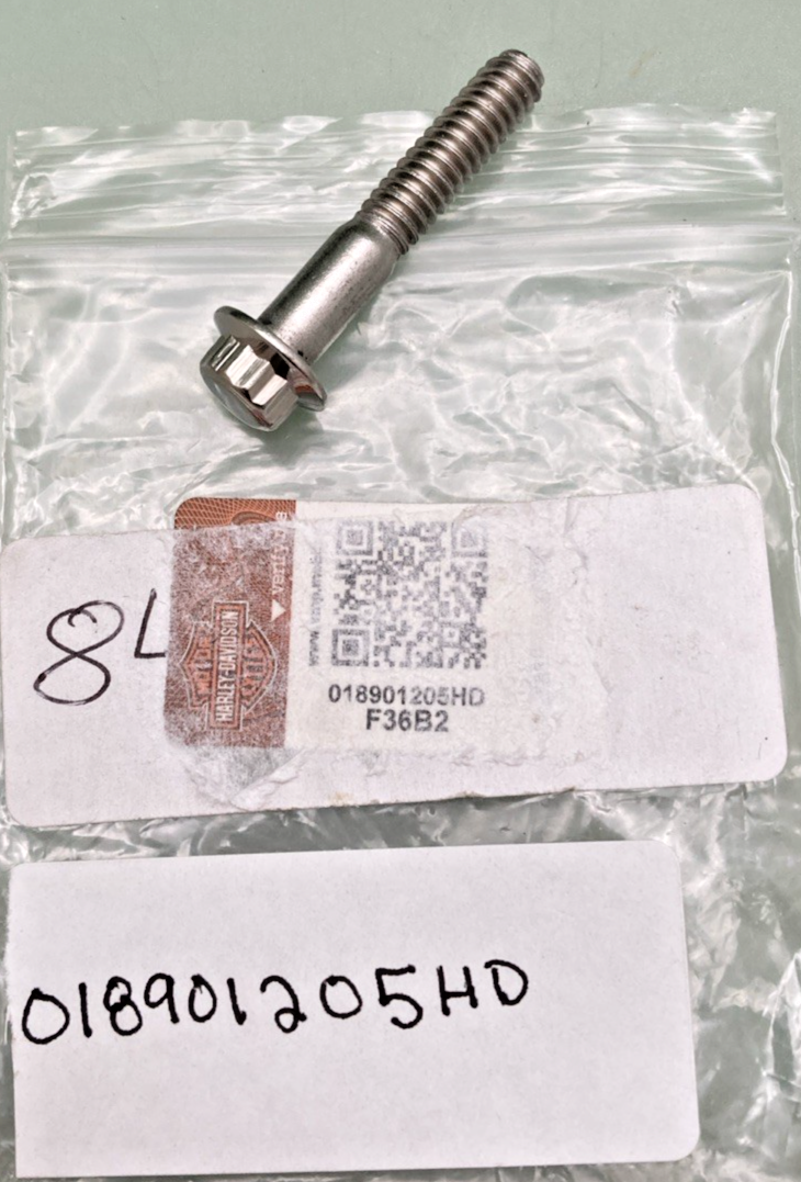 QTY 7 NEW  HARLEY DAVIDSON 018901205HD 5/16"-18-1.0" SS Front Brake Rotor Bolts