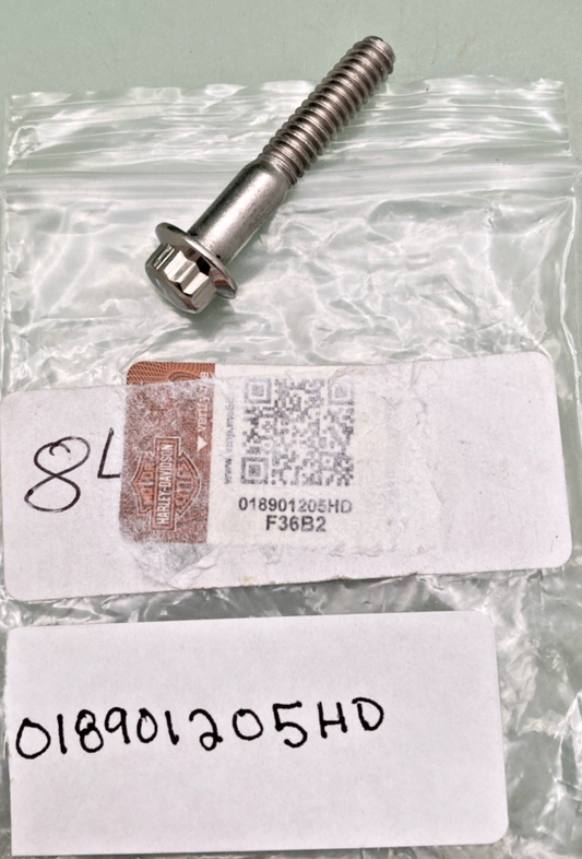 QTY 7 NEW  HARLEY DAVIDSON 018901205HD 5/16"-18-1.0" SS Front Brake Rotor Bolts