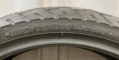 NEW GENUINE DUNLOP SPORT RADIAL K701F 120/70R18 59V TL M/C FRONT TIRE