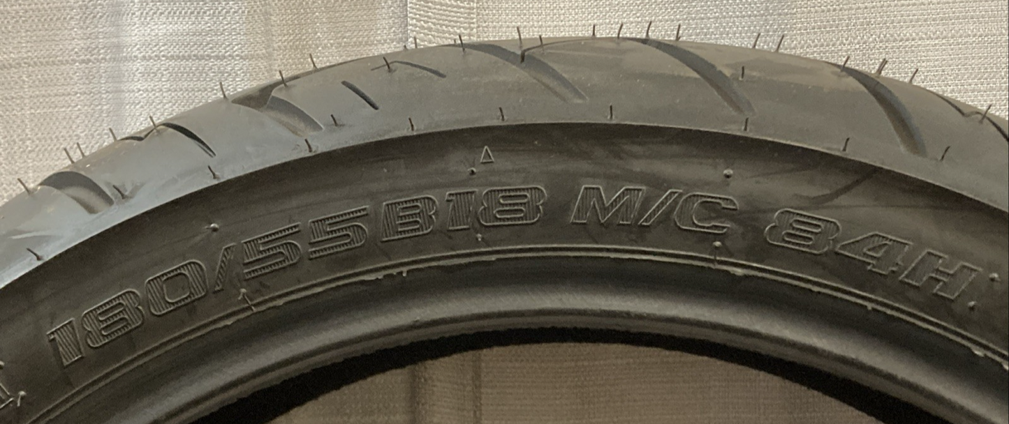 NEW GENUINE SHINKO SR777 H.D. 180/55B18 84H TL REAR M/C TIRE