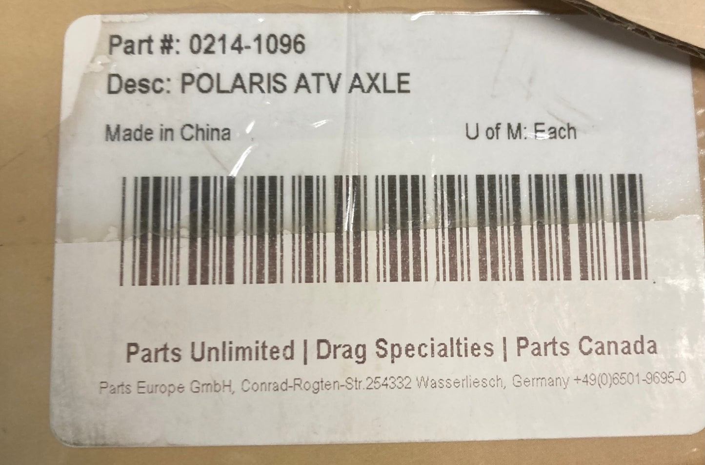 New Genuine Moose Utility 0214-1096 ATV Axle