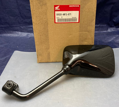 New Genuine Honda 88120-MF2-871 Rear View Mirror, Left, Black