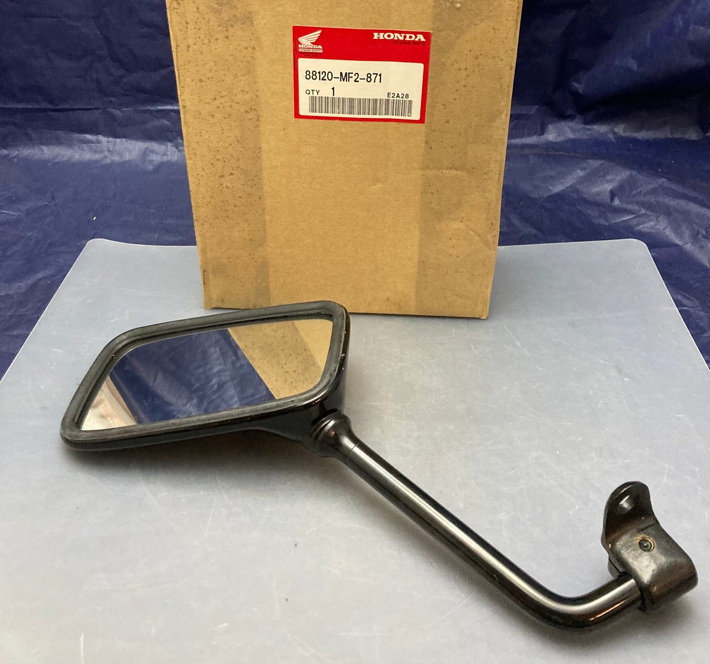 New Genuine Honda 88120-MF2-871 Rear View Mirror, Left, Black