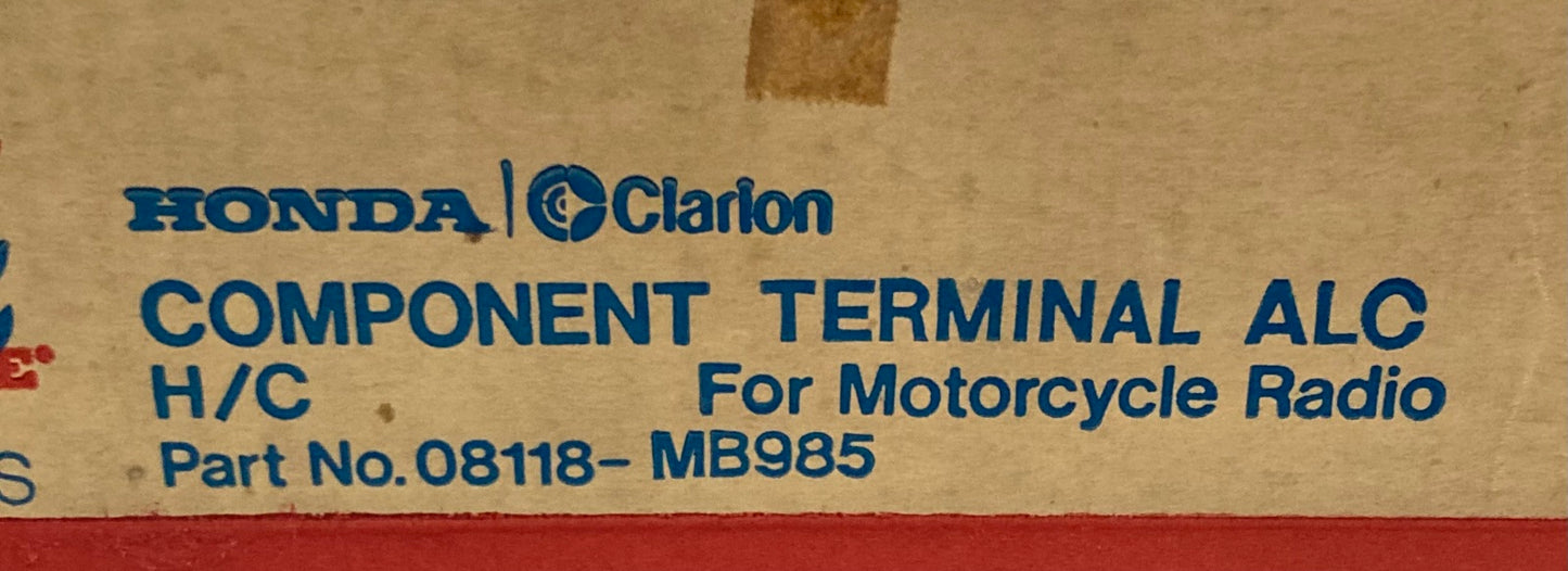 New Genuine Honda 08118-MB985 Component Terminal ALC
