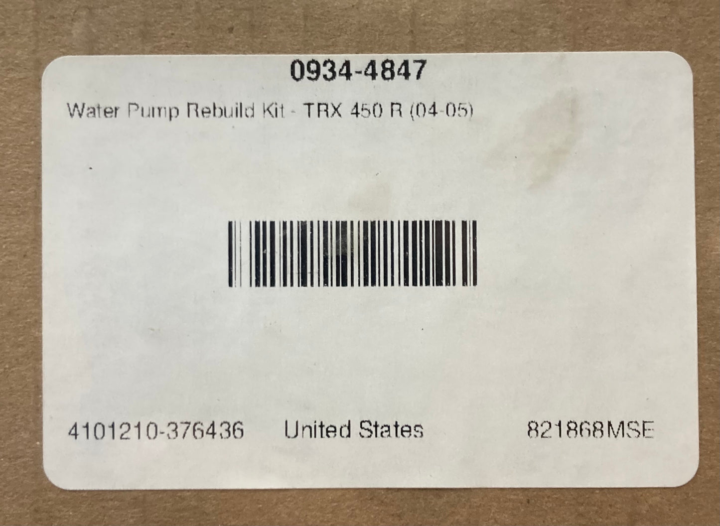 New Genuine Moose Racing 0934-4847 Water Pump Gasket