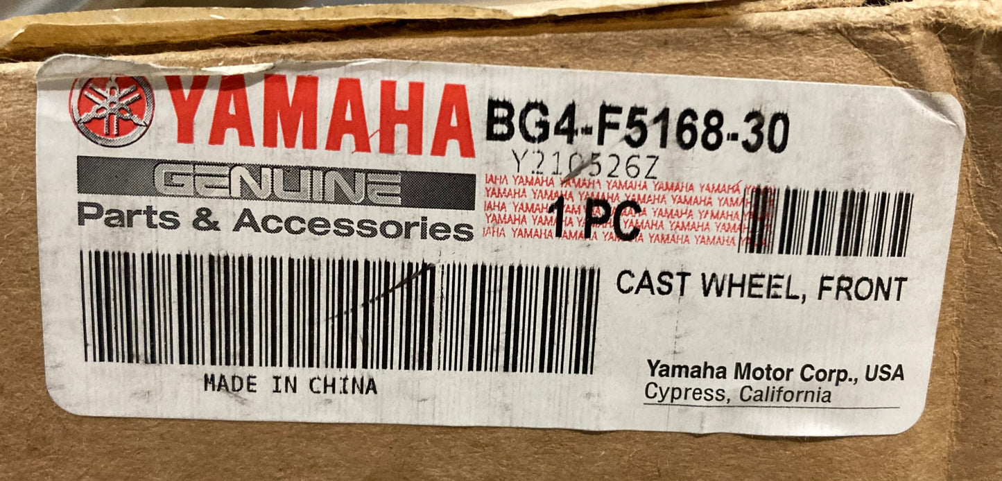New Genuine Yamaha BG4-F5168-30 Cast, Wheel, Front