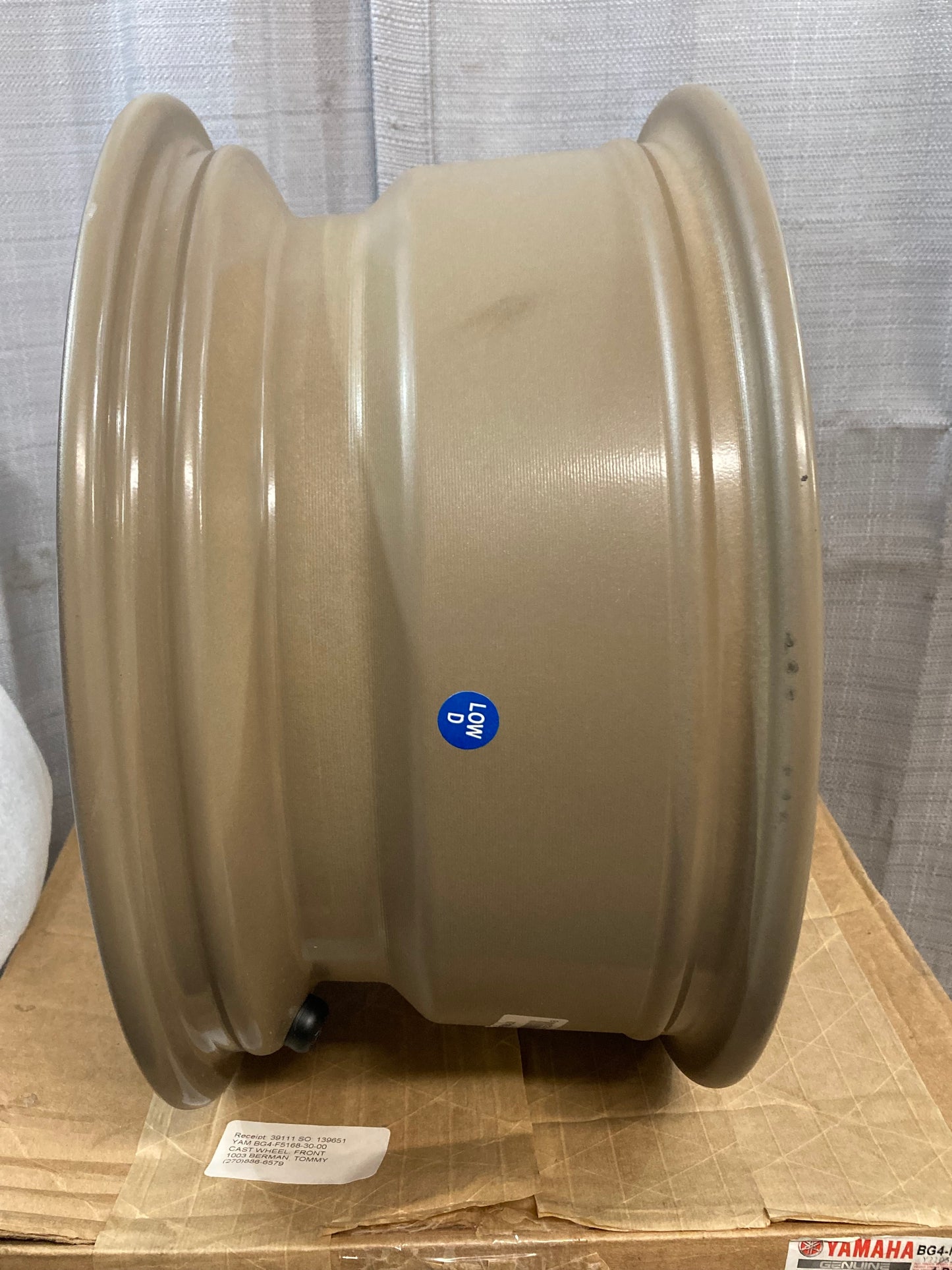 New Genuine Yamaha BG4-F5168-30 Cast, Wheel, Front