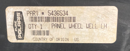 New Genuine Polaris 5436534 Panel, Wheel, Well, Lh