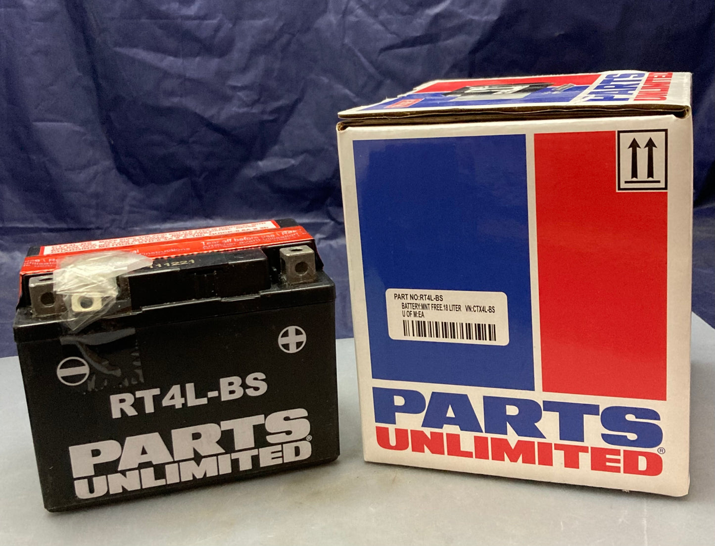 New Genuine Parts Unlimited RT4L-BS Battery Complete Kit