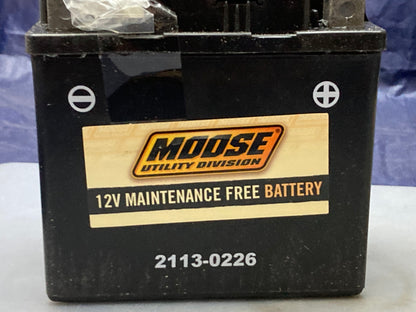 New Genuine Moose Utility 2113-0226 AGM Maintenance Free Battery Full Kit