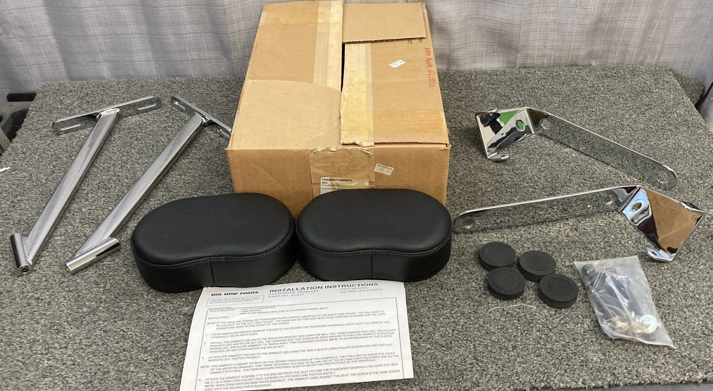 New Genuine Big Bike Parts 52-677 Passenger Armrest Kit
