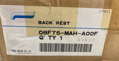 New Genuine Honda 08F75-MAH-A00F Backrest With Pad, Shadow Cruiser