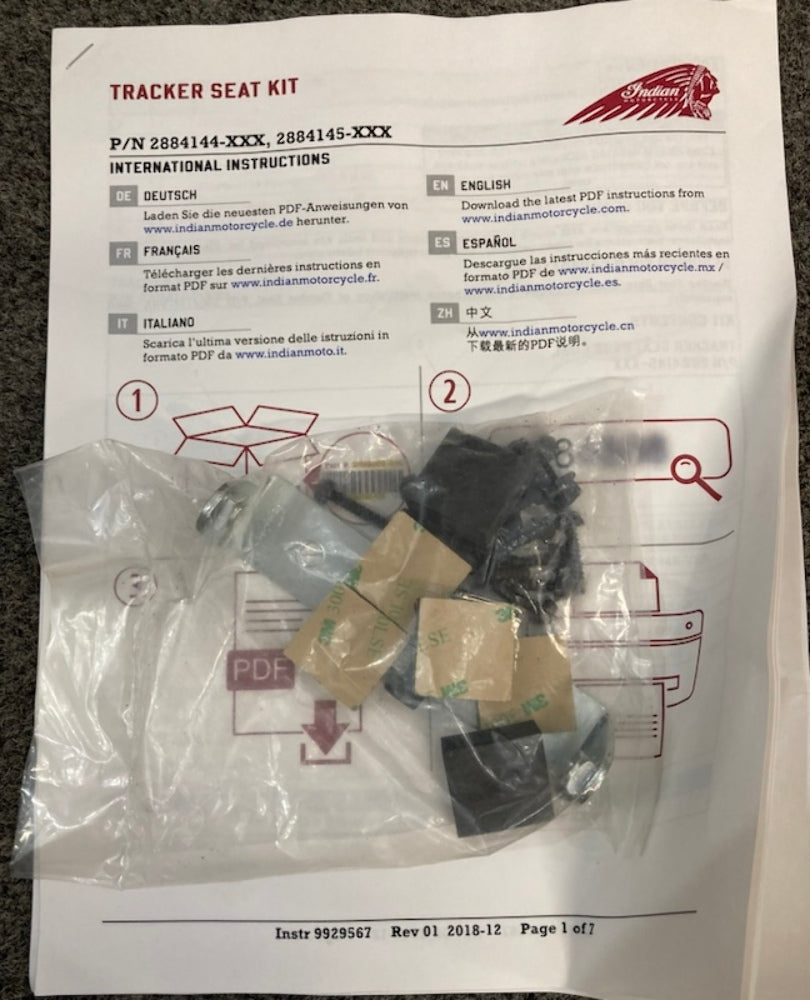 Polaris 2884145-666 Indian K-Bodywork, Tracker, Rear, Black New Genuine