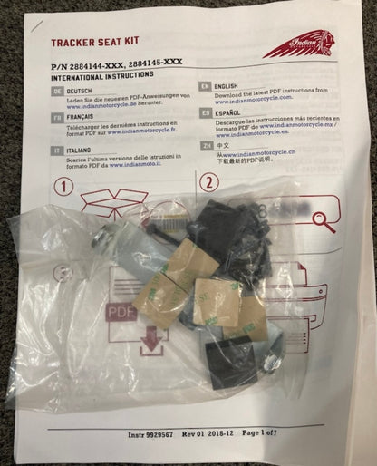 Polaris 2884145-666 Indian K-Bodywork, Tracker, Rear, Black New Genuine