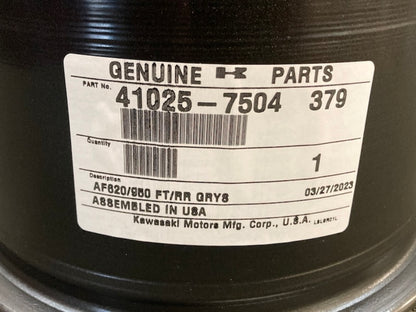 Kawasaki 41025-7504-379 Rim, 10X8.5AT, M. Graystone New Genuine