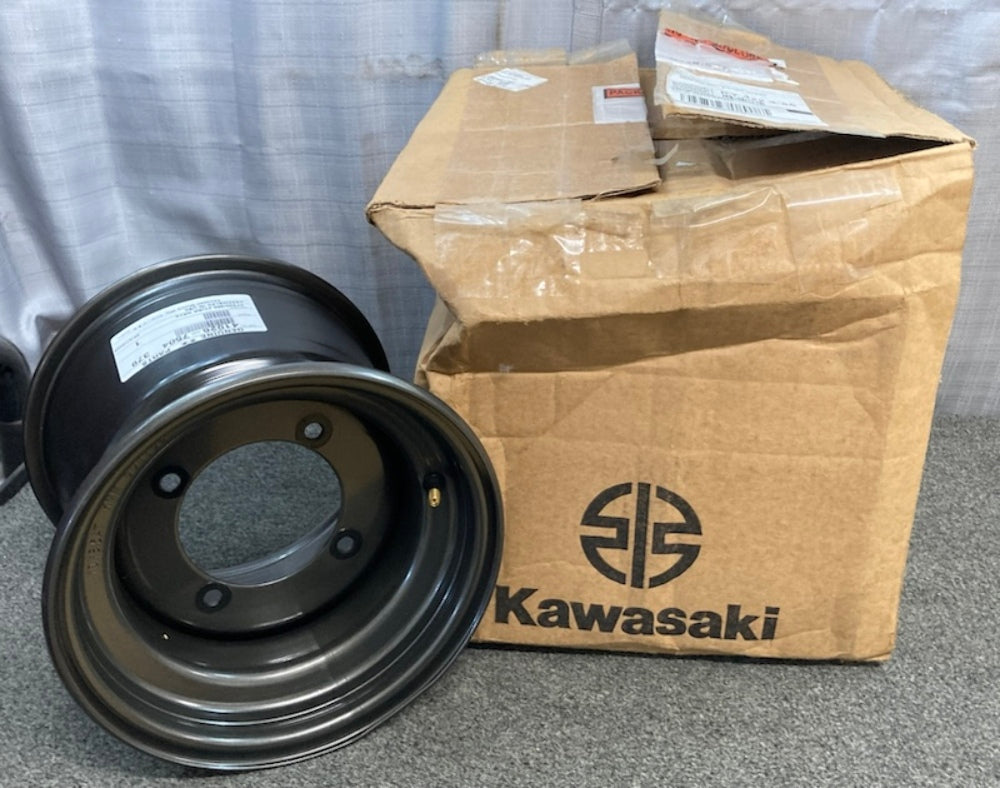 Kawasaki 41025-7504-379 Rim, 10X8.5AT, M. Graystone New Genuine