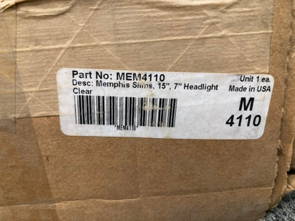 Memphis Shades MEM4110 Memphis Slims 15" 7" Headlight CLEAR New Genuine