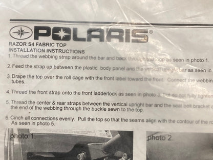 Polaris 2878102 Canvas Roof RZR S4, New Genuine