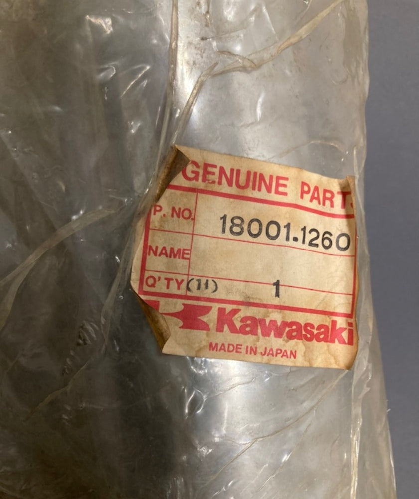 Kawasaki 18001-1260 Muffler Rh 18001-1317 New Genuine