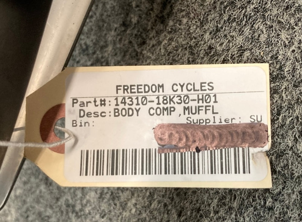 Suzuki 14310-18K30-H01 Body Muffler New Replaces