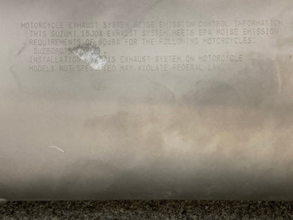 Suzuki 14310-14J00-H01 Body Muffler New Genuine