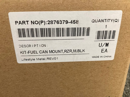 Polaris 2876379-458 Kit Fuel Can Mount BLACK New Genuine