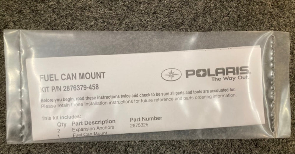 Polaris 2876379-458 Kit Fuel Can Mount BLACK New Genuine