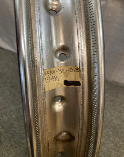 Honda 44701-310-013 Rim Front Wheel 1.85X19 44701-310-405 New Replaces