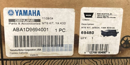 Yamaha ABA1D9694001 Winch Mount Kit Warn 69480 New Genuine Incomplete Kit