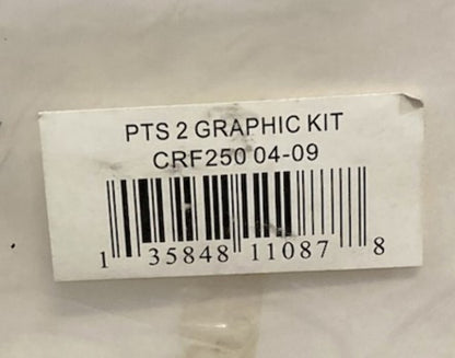 Flu Designs CRF250 04-09 PTS 2 Graphics Kit New Genuine
