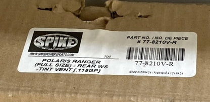 Spike 77-8210V-R Rear Windshield with Vent New Genuine